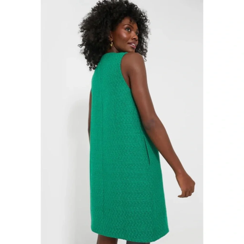Pomander Place Emerald Green Tweed Bianca Dress Women’s Medium Tuckernuck - Picture 5 of 15